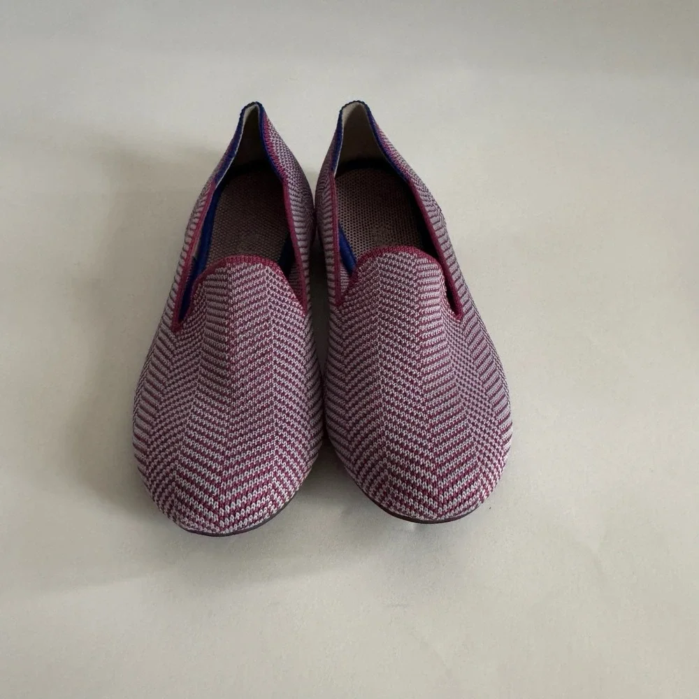 Rothy's The‎ Loafer Amethyst Herringbone 5.5 Flats Washable Comfort Easy Travel
